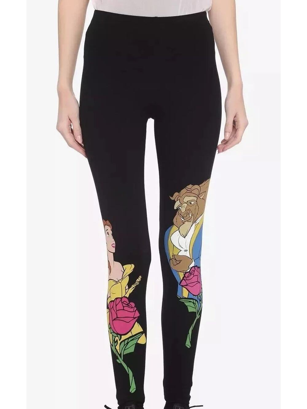 Hot Topic Disney Beauty And The Beast Leggings Women's Plus size 2 (18-20) Belle